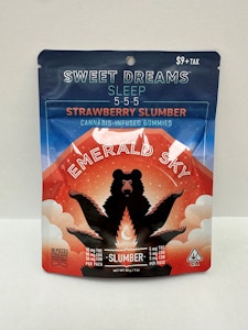 Emerald Sky - Sweet Dreams Strawberry Slumber 5 Pack 150mg 5:5:5 Sleep Gummies - Emerald Sky