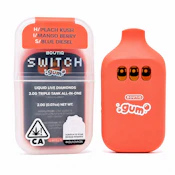 BOUTIQ - 1g Triple Tank AIO Liquid Live Diamonds - Peach Kush x Mango Berry x Blue Diesel