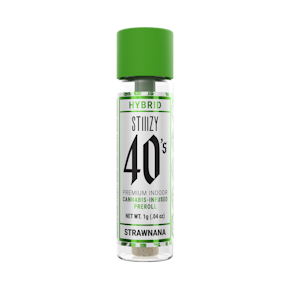 STIIIZY | 40'S Single | Infused Pre-Roll | Strawnana | 1g