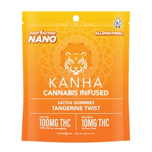 KANHA - KANHA | NANO | Tangerine Twist | Sativa | 100mg THC | 10-pack