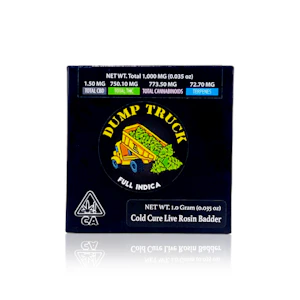TEAM ELITE GENETICS - TEAM ELITE GENETICS - Concentrate - Dump Truck - Cold Cure Live Rosin Badder - 1G