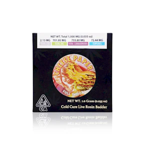 TEAM ELITE GENETICS - Concentrate - Cheese Paper - Cold Cure Live Rosin Badder - 1G
