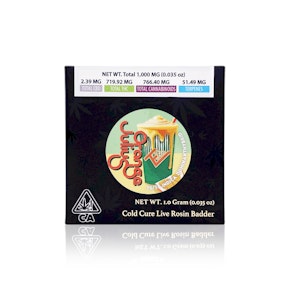 TEAM ELITE GENETICS - Concentrate - Orange Julius - Cold Cure Live Rosin Badder - 1G