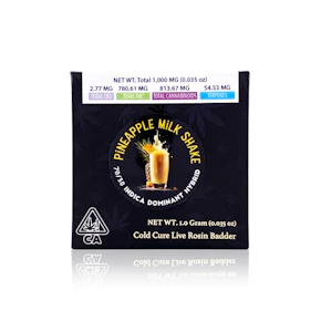 TEAM ELITE GENETICS - Concentrate - Pineapple Milkshake - Cold Cure Live Rosin Badder - 1G