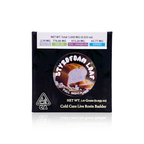TEAM ELITE GENETICS - Concentrate - Styrofoam Loaf - Live Rosin - 1G