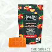 Smokiez - THC Single Scored Fruit Chews - Sour Peach 100mg