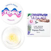 Tempo | Papaya Peach | Live Resin Diamonds