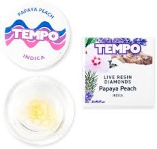 Tempo - Tempo - Papaya Peach Live Resin Diamonds (Indica) - 1g