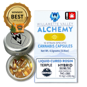 WILLAMETTE VALLEY ALCHEMY - Terple, Live Rosin Capsules, 10 pack
