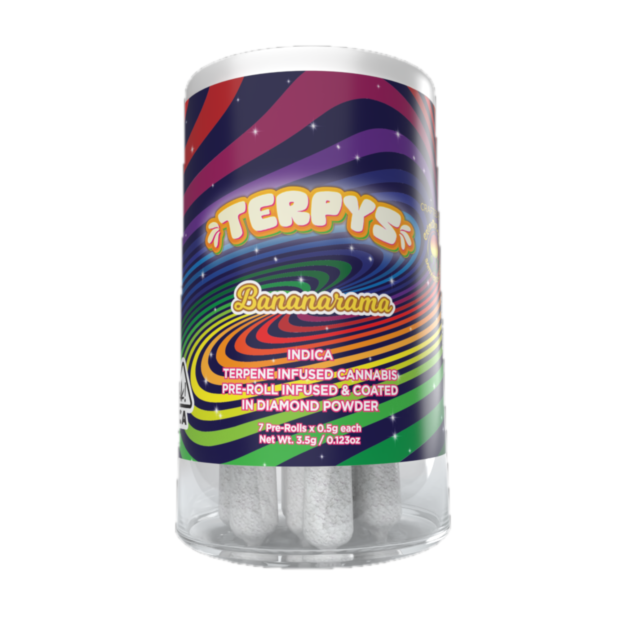 Terpys | Bananarama | Terpene Infused & Coated in Diamonds & Crumble | 7pk