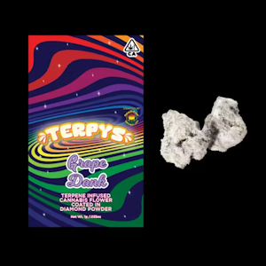Terpys - Terpys | Grape Dank | Terpene Infused & Coated in Diamonds & Crumble Flower | 1g