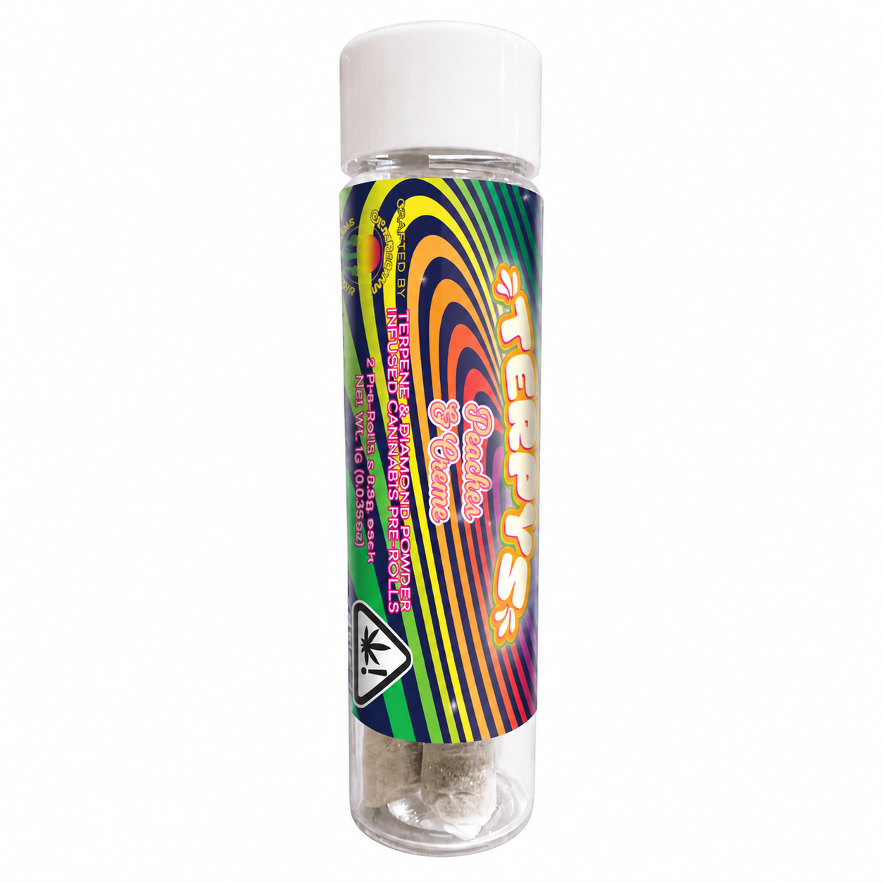 Terpys | Peaches & Creme | Diamond Infused | 2pk