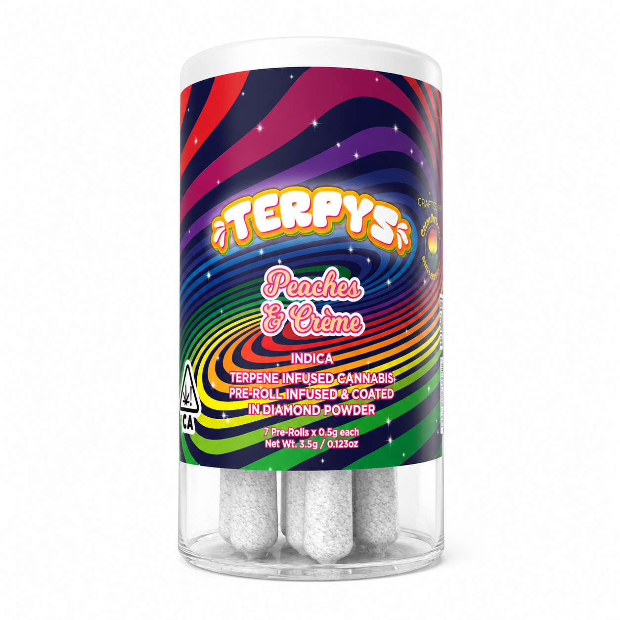 Terpys | Peaches & Creme | Diamond Infused | 7pk