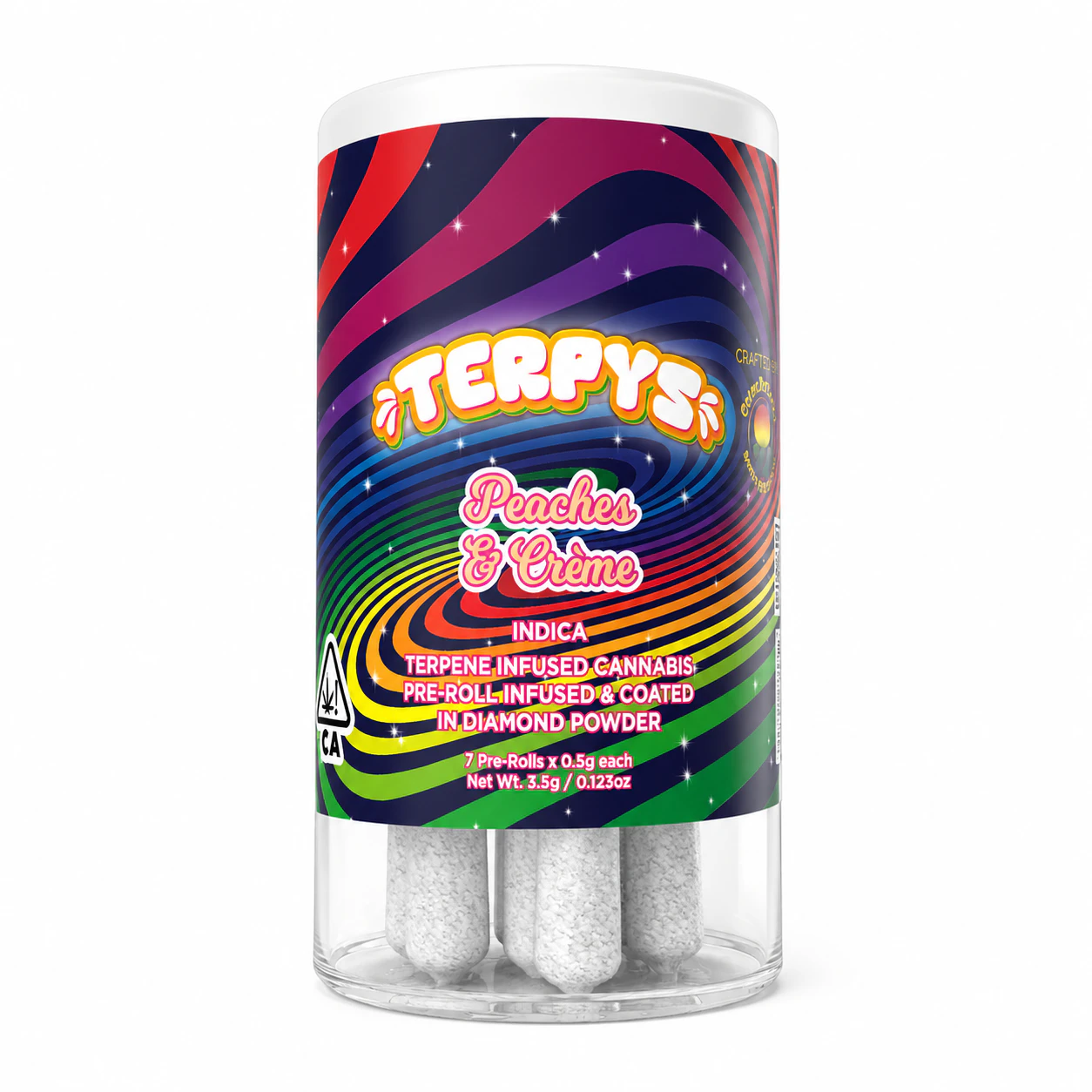 Terpys - Terpys | Peaches & Creme | Diamond Infused | 7pk Main Image
