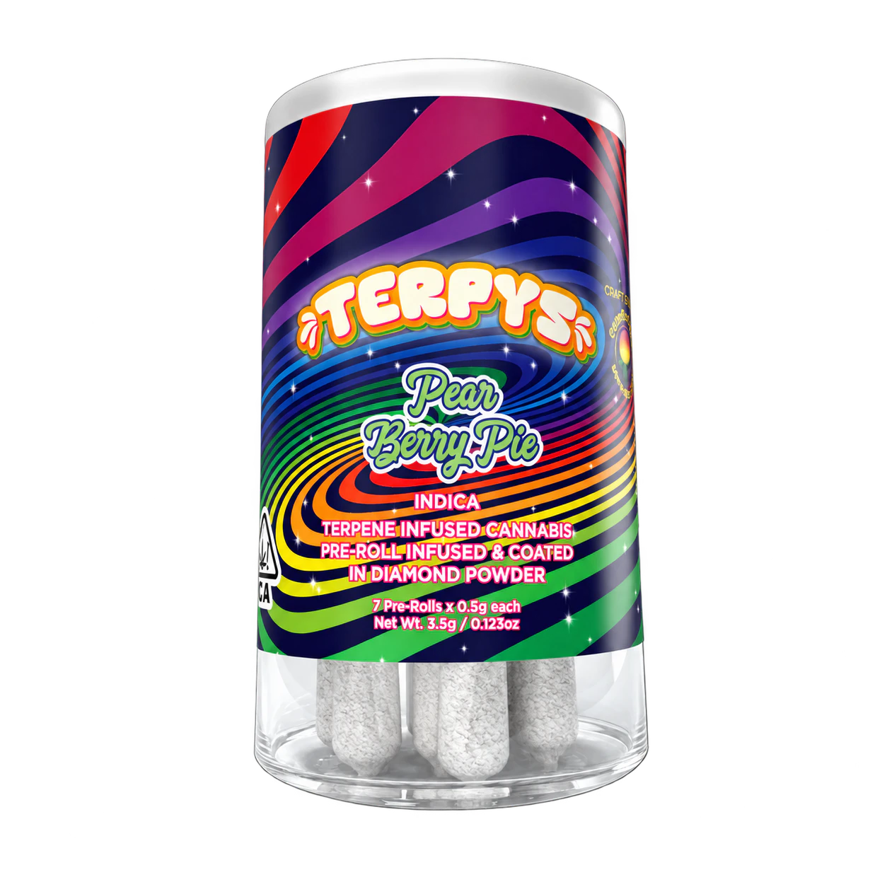 Terpys - Terpys | Pear Berry Pie | Terpene Infused & Coated in Diamonds & Crumble | 7pk Main Image