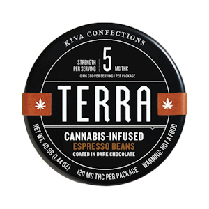 TERRA - Kiva Terra Bites Dark Chocolate Espresso Beans 100mg