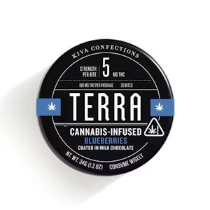 TERRA - Kiva Terra Bites Milk Chocolate Blueberries 100mg