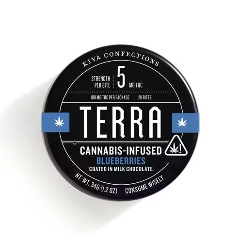 TERRA - Kiva Terra Bites Milk Chocolate Blueberries 100mg Main Image