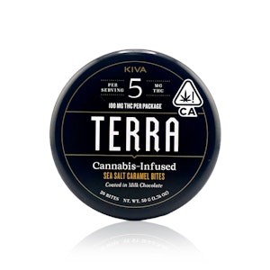 KIVA - KIVA - Edible - Sea Salt Milk Chocolate Caramel - Terra Bites - 100MG