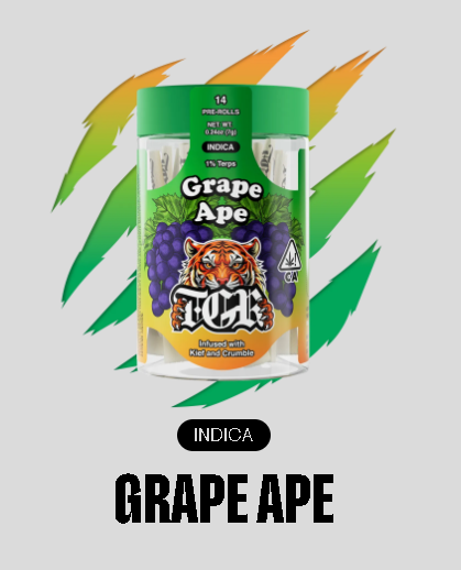 TGR | Grape Ape | Kief & Crumble Infused Pre-Roll14pk | 7