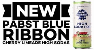 4-Pack Infused High Soda Cherry Limeade 25mg - Pabst Blue Ribbon