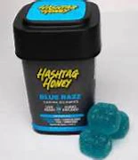 Hashtag Honey - Blue Razz - 100mg Gummies