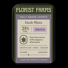 Florist Farms - Florist Farms -Gush Mints - 30% THC - 1/2 Gram Joints -7pk - Pre-Roll Main Image