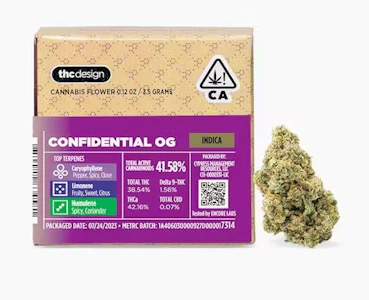 THC DESIGN - THC Design - Indica - Confidential OG - (3.5g)