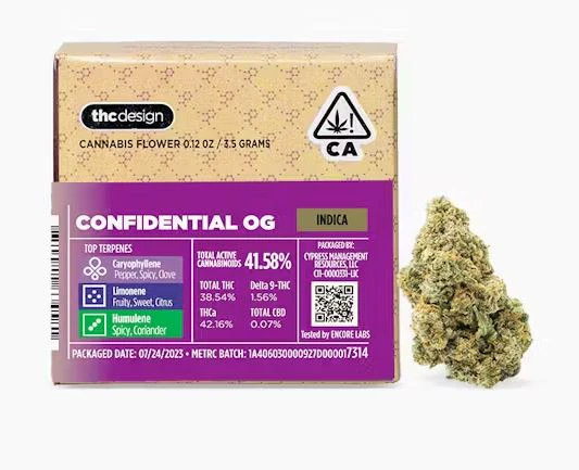 THC Design - THC Design - Indica - Confidential OG - (3.5g) Main Image