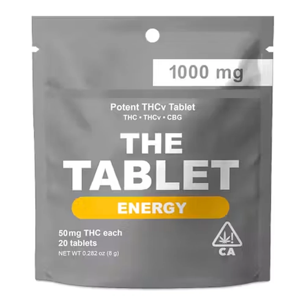 The TABLET - The Tablet | Energy Tablets | THC: THCv: CBG | 50mg : 20pk | 1000mg Main Image