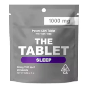 The Tablet | Sleep Tablets | THC: CBN: CBG | 50mg : 20pk | 1000mg