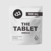 THE TABLET 20mg White Indica Tablet 50pk
