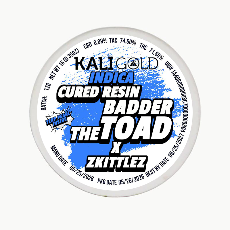 Kali Gold The Toad x Zkittlez Cured Resin Badder 1.0g