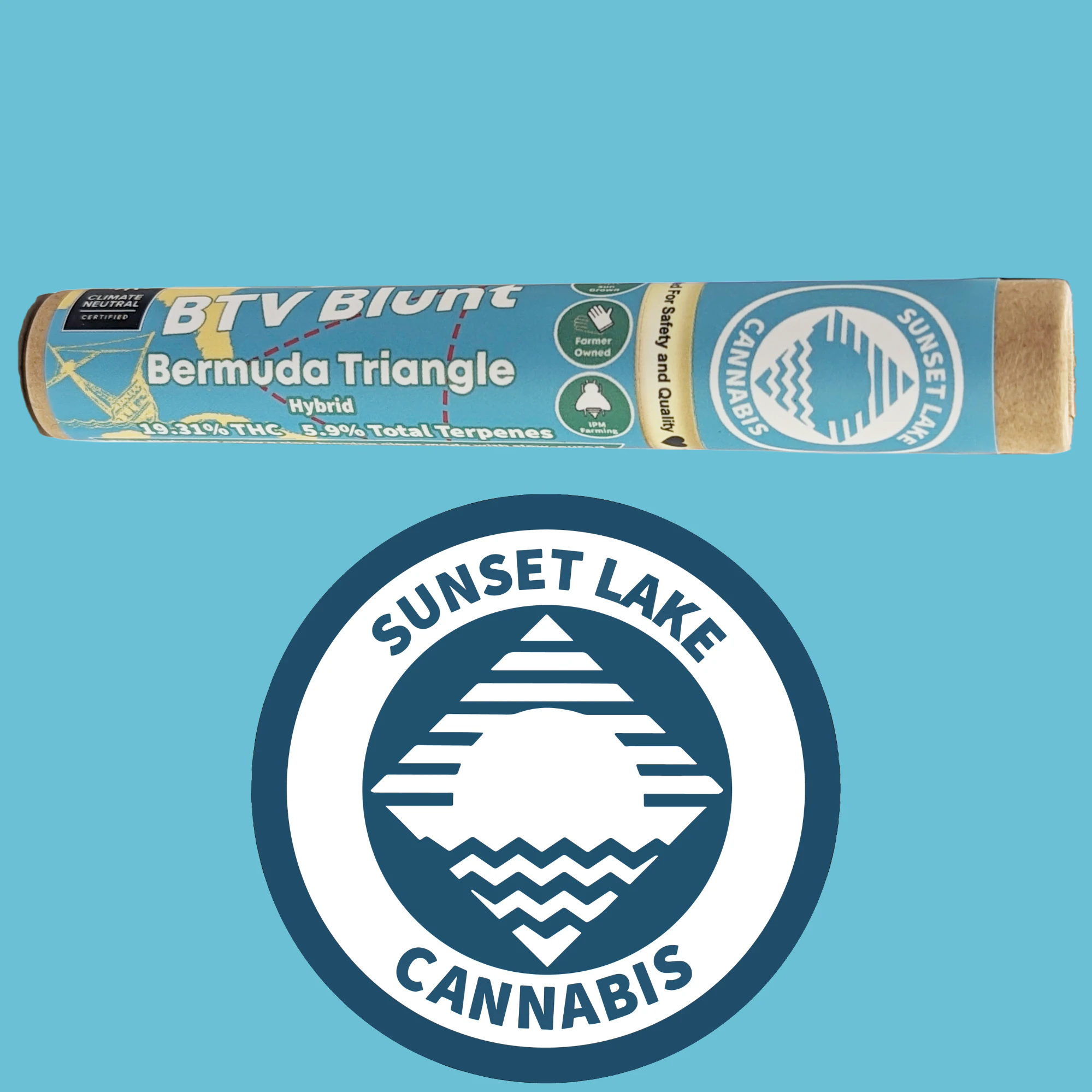 Sunset Lake Cannabis - BTV Blunt | Bermuda Triangle |1G Main Image