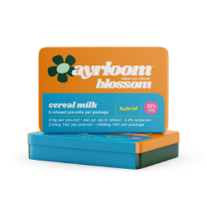 AYRLOOM - Ayrloom - Cereal Milk - Distillate Infused Blossom .6g Preroll - 5pk