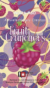 PUREFECTIONERY - Raspberry "Fruit Crunchers" Gummy Bar | 10pc 100mg (THC) (RSO)