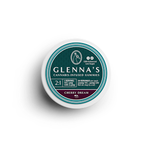 Glenna's - Glenna's - Cherry Dream - 2:1 - 100 mg - Edible