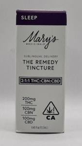 MARY'S MEDICINALS - 2:1:1 THC:CBN:CBD 400mg Remedy Sleep - Mary's Medicinal