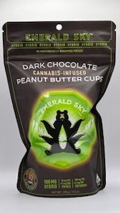 Emerald Sky - Dark Chocolate Peanut Butter Cups Hybrid 100mg 10 Pack - Emerald Sky