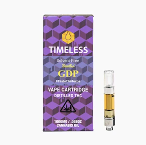 Timeless - Timeless - 510 Cartridge - Indica - Grand Daddy Purp - (1g)
