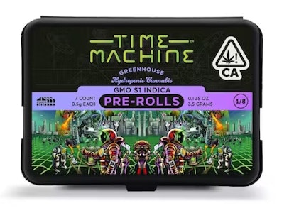 TIME MACHINE - TIME MACHINE - Prerolls - GMO - Indica - 7PK - 3.5G