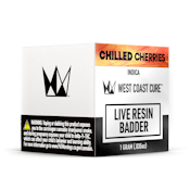 West Coast Cure - Chilled Cherries LIve Resin Badder Concentrate - 1G