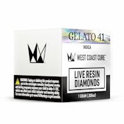 West Coast Cure - Gelato 41 Live Resin Diamonds Concentrate - 1G