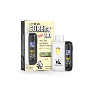 WEST COAST CURE - West Coast Cure - AIO - CUREbar 2.0 - Guavamelon Live Resin Vape Cartridge - 1G