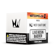 West Coast Cure - Watermelon Z Live Resin Badder Concentrate - 1G
