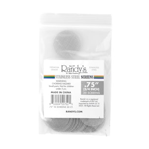 RANDYS - 0.75" PIPE SCREENS (20PK) - RANDYS