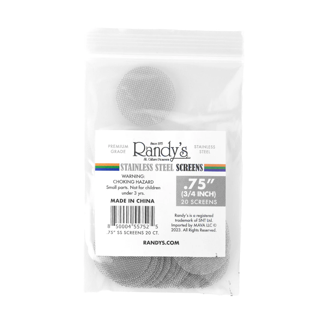 RANDY'S - 0.75" PIPE SCREENS (20PK) - RANDYS Main Image