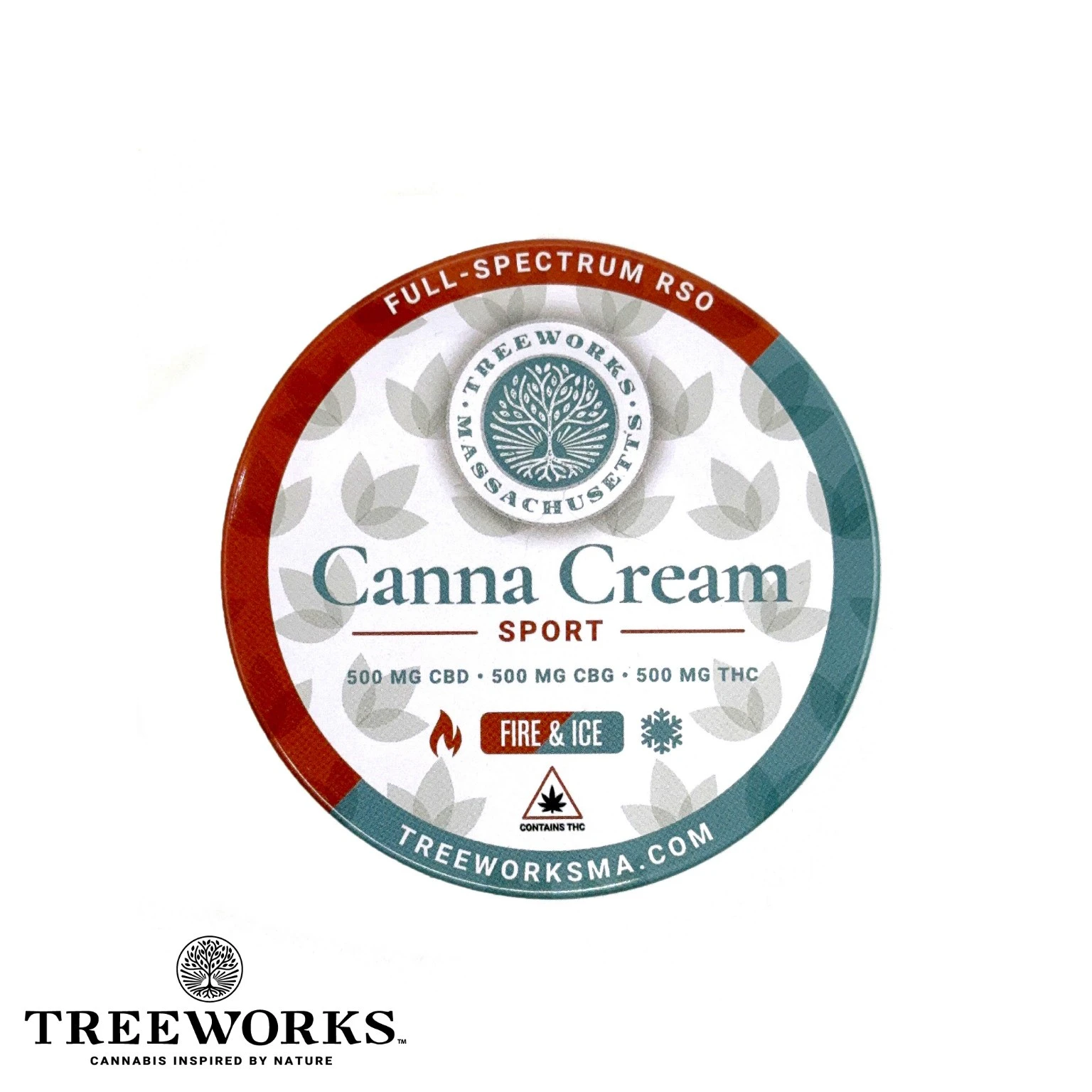 Treeworks of Massachusetts - Canna Cream | THC:CBD:CBG | Full Spectrum RSO Main Image