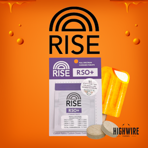 Lion Labs - Rise RSO+ Tablets Super Silver Haze 20mg 2ct Trial Pack