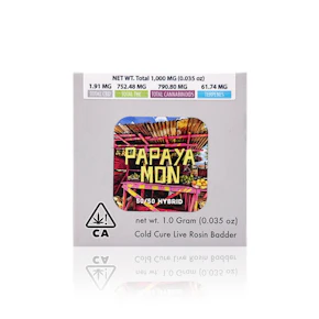 TRICHOME MINERS - Concentrate - Papaya Mon - Live Rosin Badder - 1G
